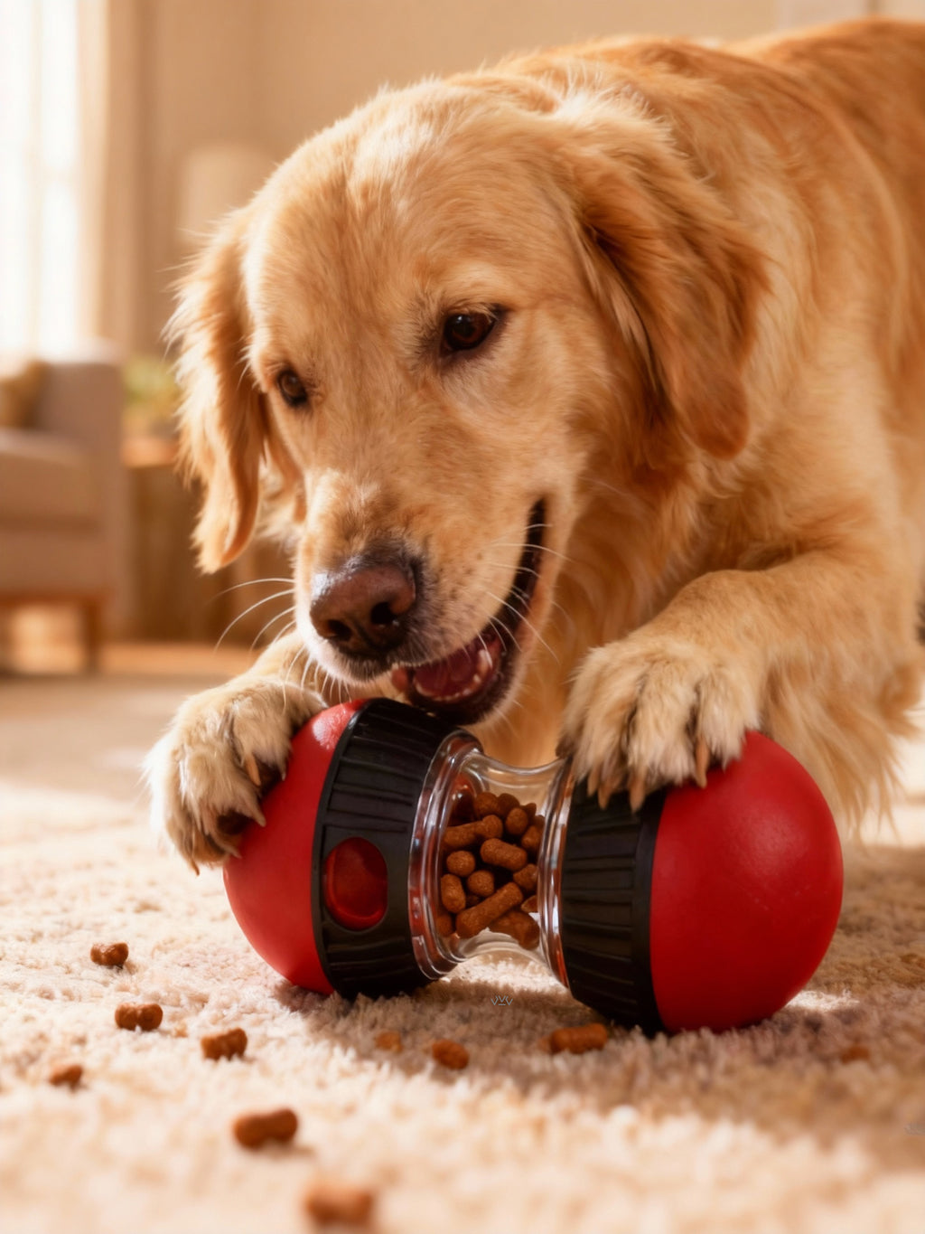 Dog Puzzle Snack Ball  Slow Food Training Toy For All Dog Breeds