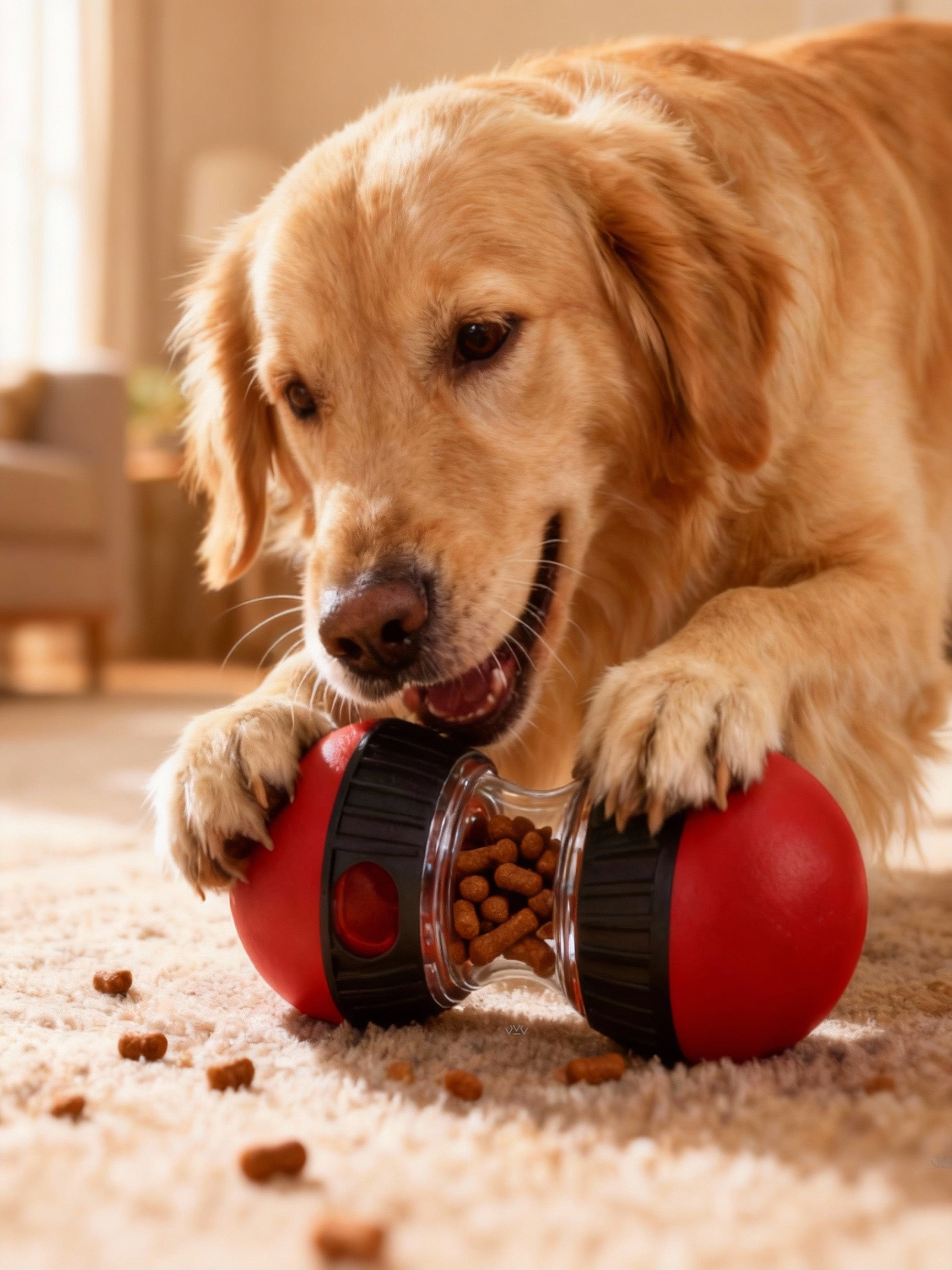 Dog Puzzle Snack Ball  Slow Food Training Toy For All Dog Breeds