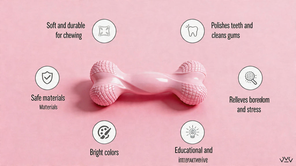 Dog interactive bite bone toy  Molar training suitable for all dog breeds