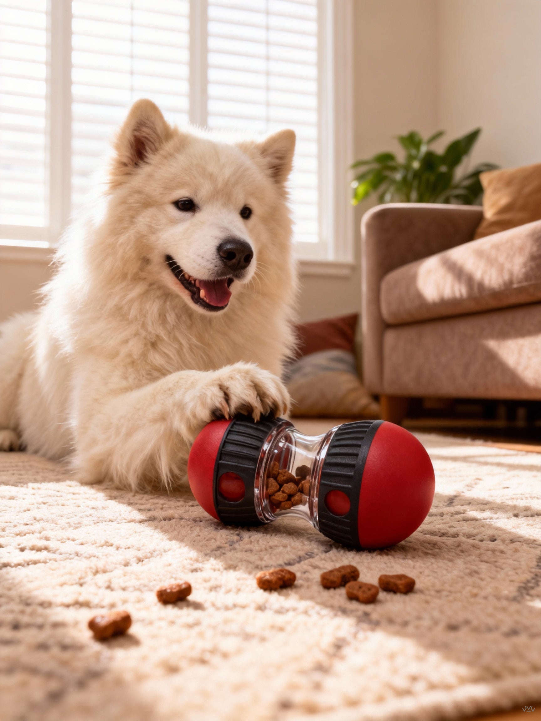 Dog Puzzle Snack Ball  Slow Food Training Toy For All Dog Breeds