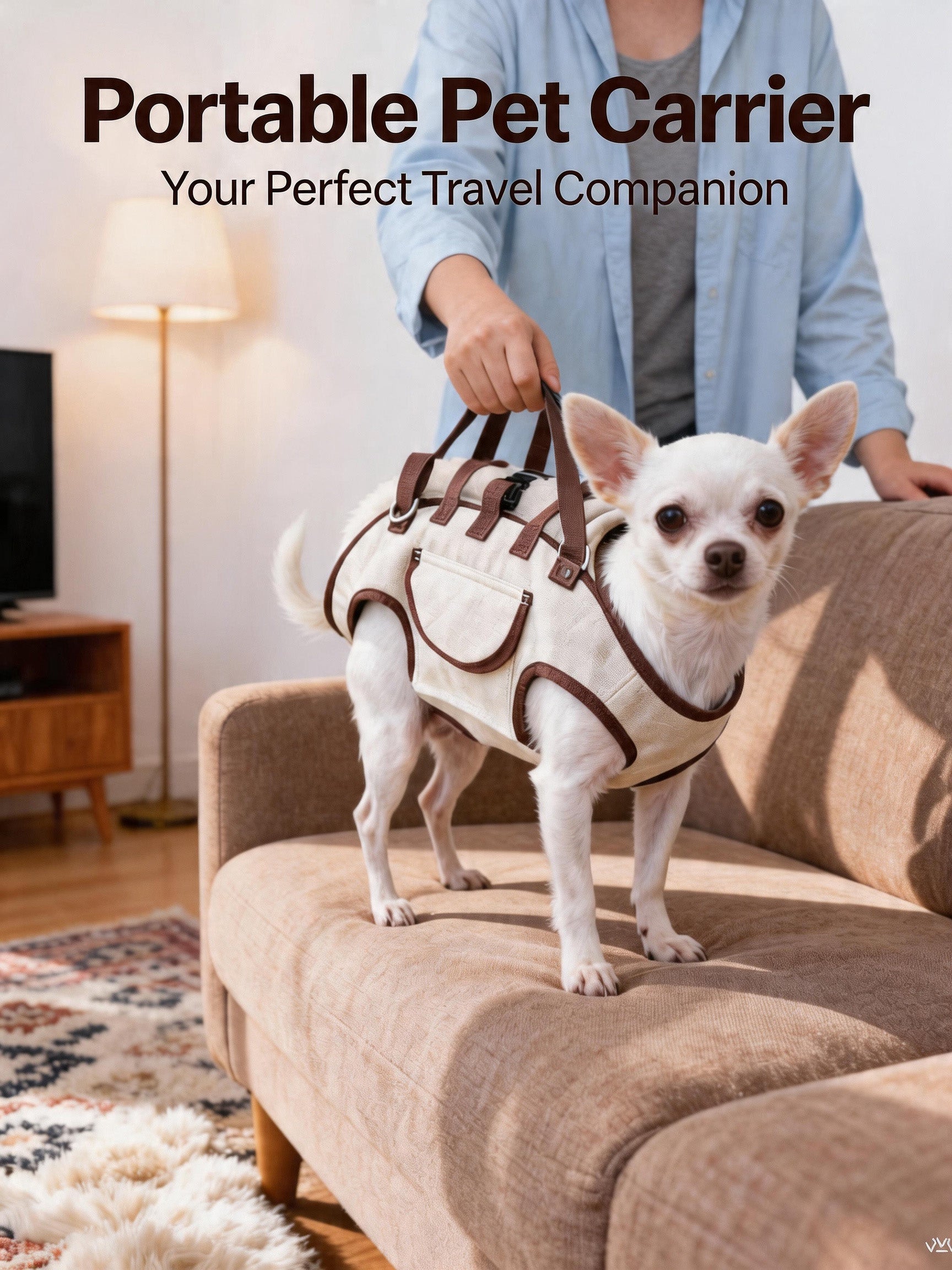 Portable Pet Carrier Backpack for Small Dogs & Cats